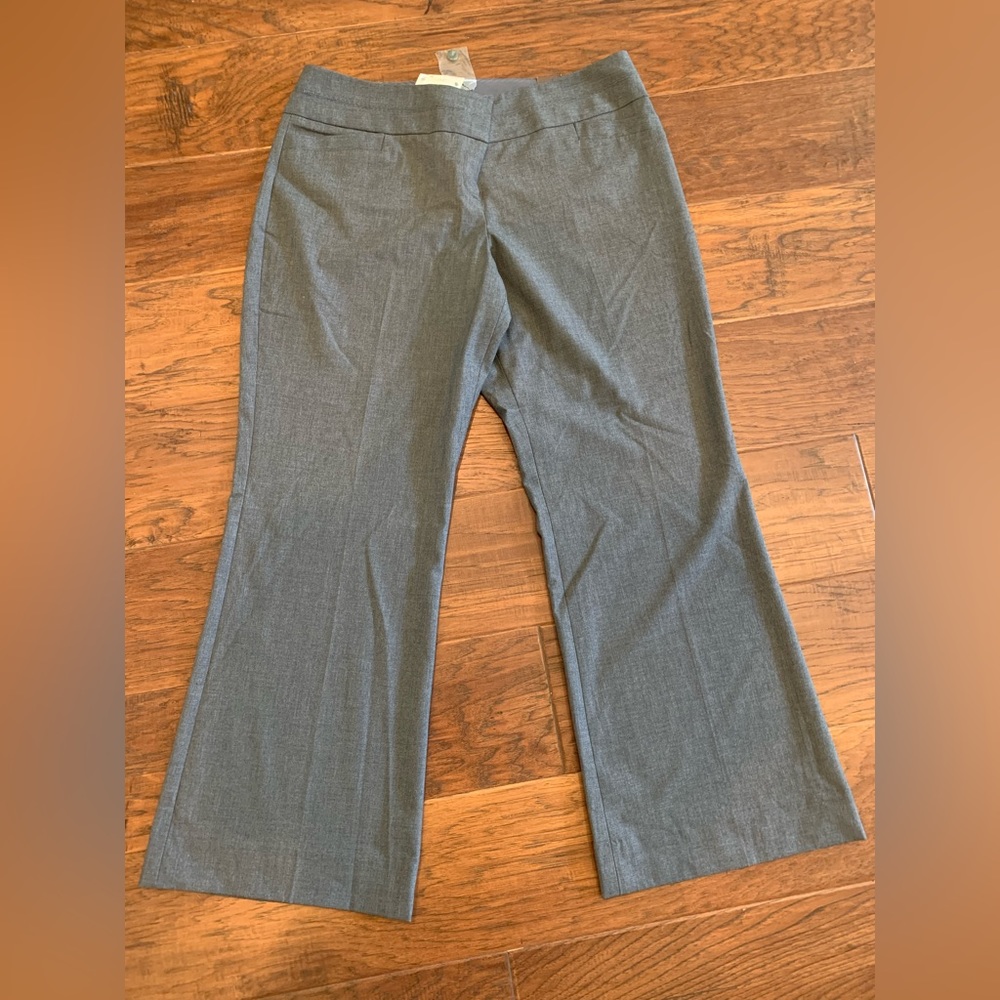 NWT The Limited Collect Gray Trousers: Cassidy Fit. Size 14 Short